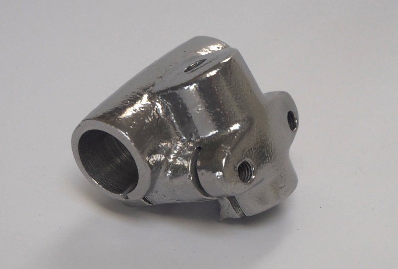 Uchwyt kierownicy, aluminium, chemicznie polerowany, Jawa 05, 20, 550, 555-photo1