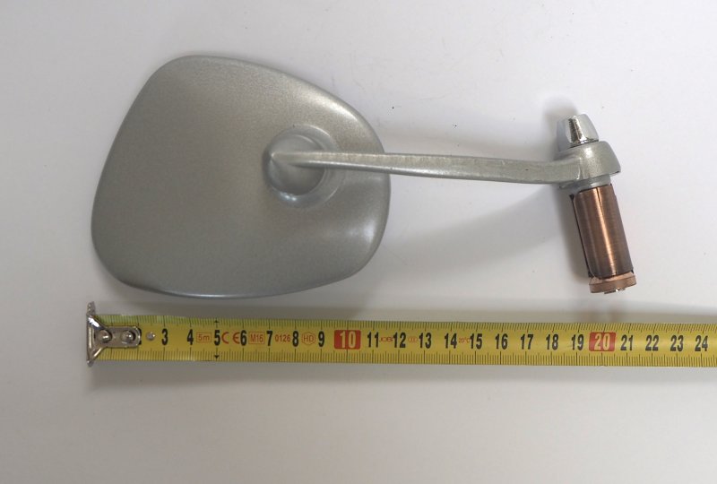 Lusterko boczne owalne, aluminium, Jawa, CZ-photo6