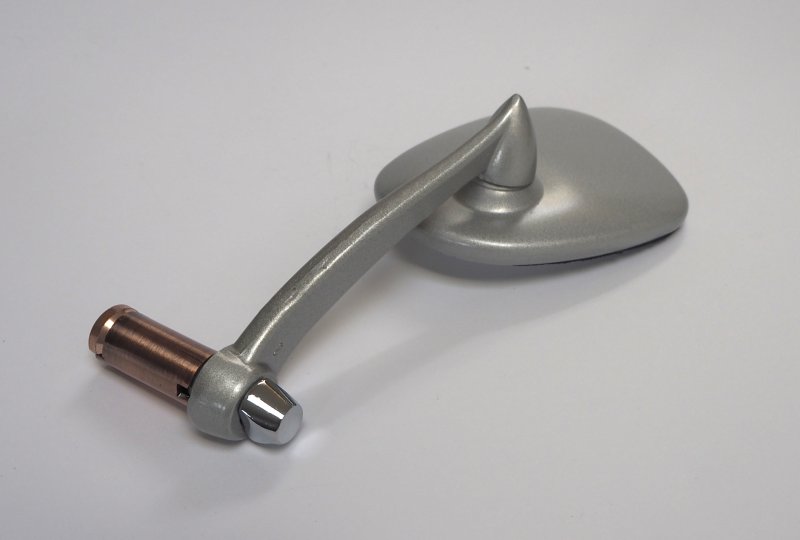 Lusterko boczne owalne, aluminium, Jawa, CZ-photo2
