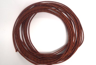 Kabel elektryczny w oplocie klejonym 1,5 mm, rudy z czarnymi prążkami, 1m, Jawa, CZ