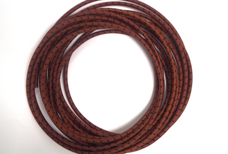 Kabel wysokiego napięcia, rudy z czarnymi prążkami, 0,5 m, Jawa, CZ-photo1