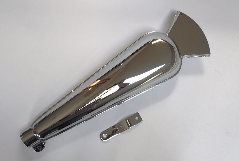 Tłumik wydechu, chrom, Jawa 350 SV-photo1
