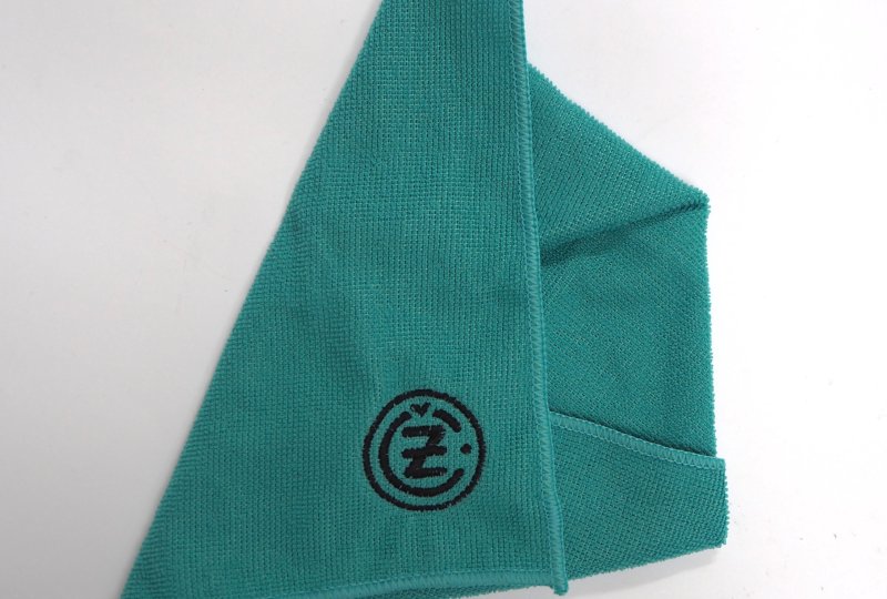 Ściereczka z mikrofibry, 30 X 30 cm, zielona, logo CZ-photo1