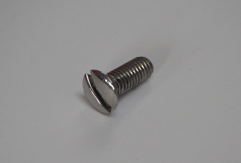 Śruba pokrywy kół rozrządu, M6x16, nierdzewna/polerowana, Jawa 500 OHC-photo1