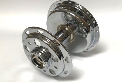 Piasta tylnego koła, oryginał, nowy chrom, Jawa Robot