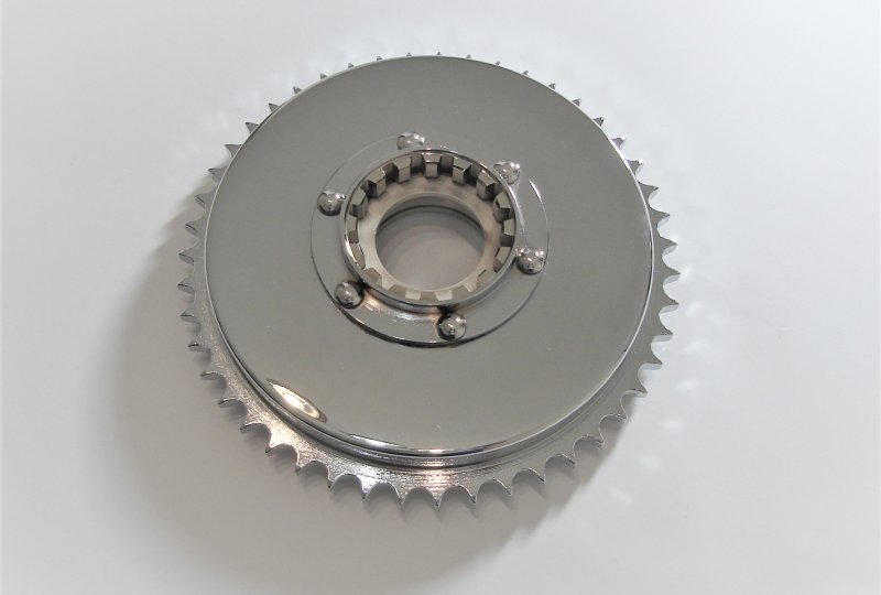 Bęben z zębatką koła, tył 47 z., chrom,  Jawa 250/350 Perak-photo1