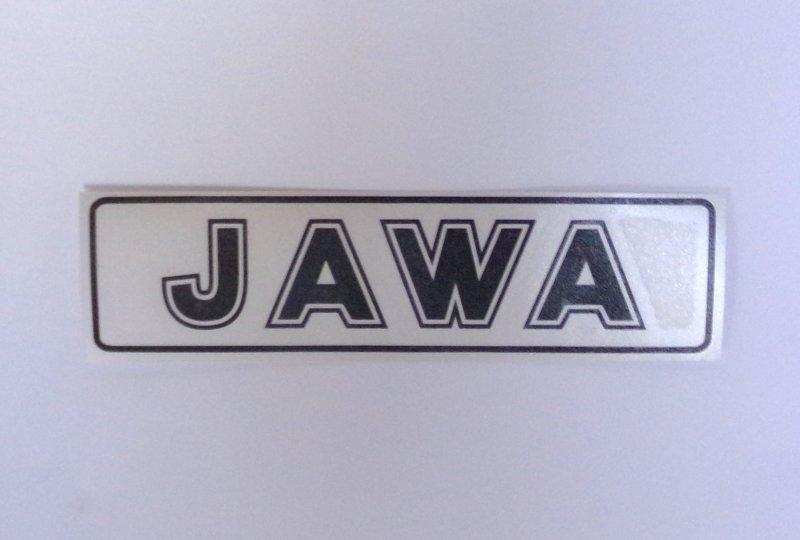 Naklejka JAWA, czarna, 140x35 mm-photo1