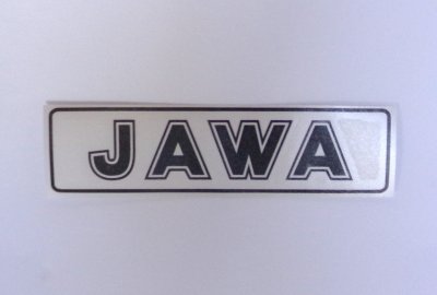 Naklejka JAWA, czarna, 140x35 mm