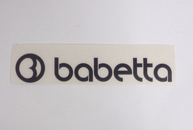 Naklejka BABETTA, 135x25mm, czarna, Jawa Babetta-photo1
