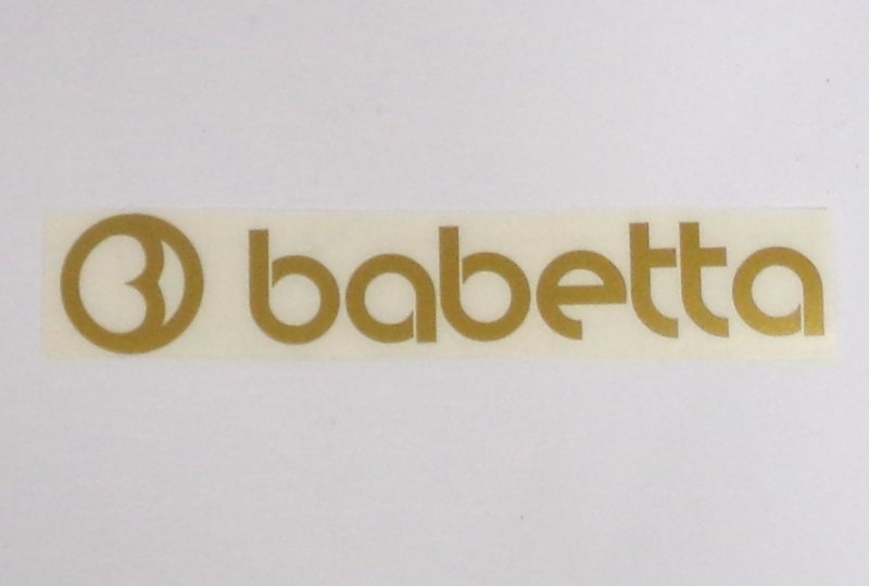 Naklejka BABETTA, 135x25mm, złota, Jawa Babetta-photo1