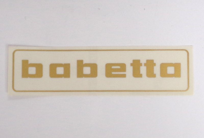 Naklejka BABETTA, 145x37mm, złota, Jawa Babetta-photo1