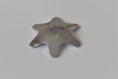 Podkładka sprężyny gwiaździsta trapez, mały otwór, chrom, Jawa 175 Villiers, Special