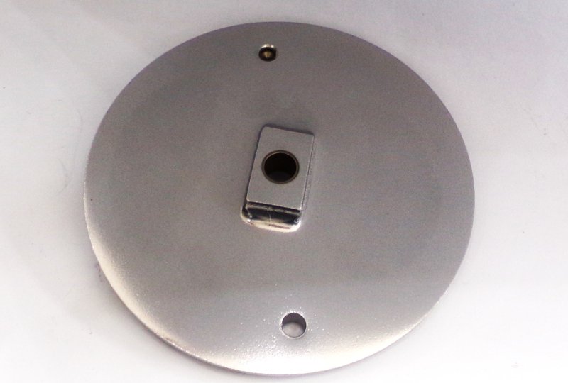 Pokrywa hamulca, przód, chemicznie polerowana, Jawa 500 OHC 00, 01-photo1