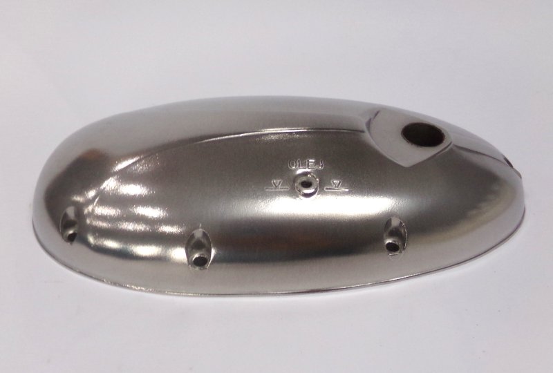 Pokrywa silnika lewa, polerowana chemiczne, oryginał, CZ 125-175-photo3