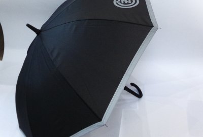 Parasol, czarny, z logo CZ
