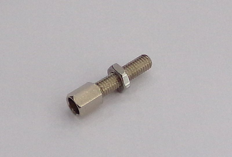 Śruba regulacji nastawu linki, nierdzewna, M6x34mm, Jawa, CZ-photo1