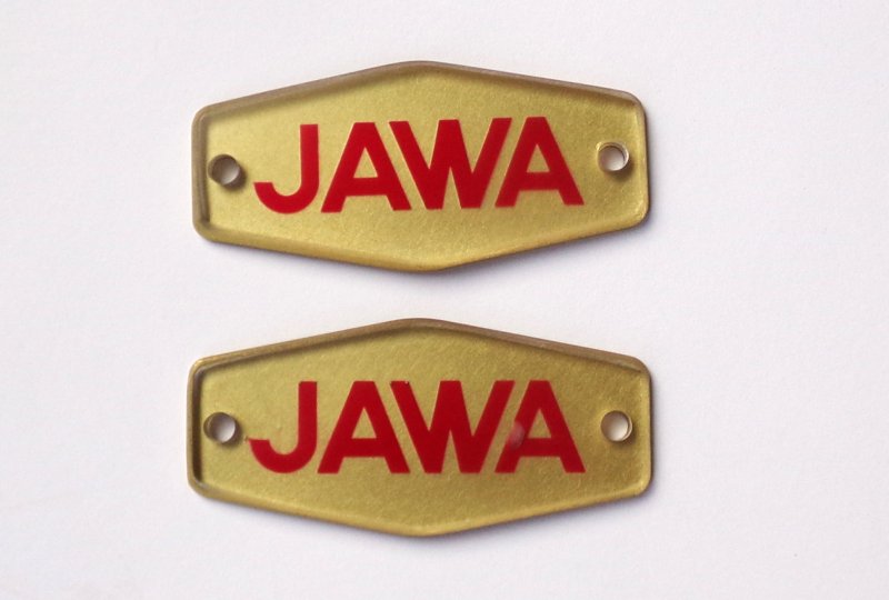 Logo JAWA zbiornika, plastik, Jawa 90-photo1