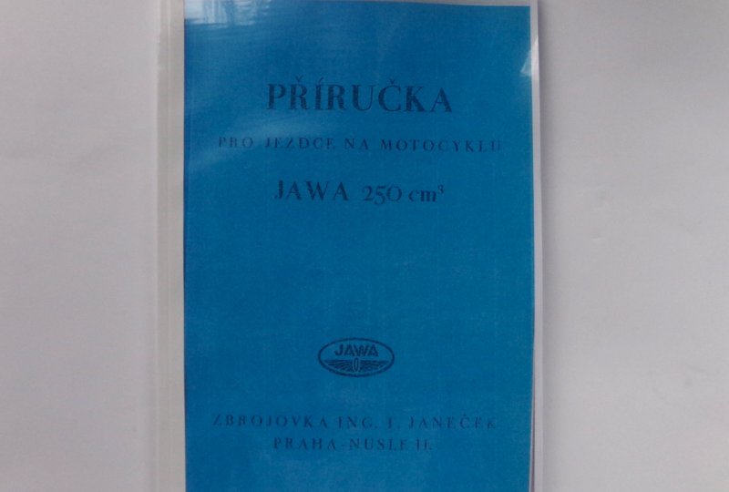 Podręcznik motocyklisty Jawa 250 Special - J.CZESKI, format A4, 104 strony-photo1