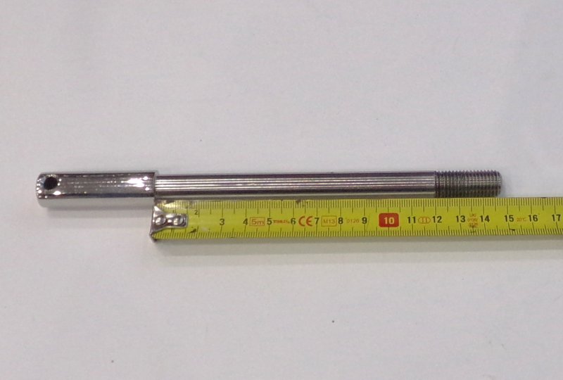 Ośka przedniego koła, 148 mm, nierdzewna/polerowana, Jawa 90-photo4