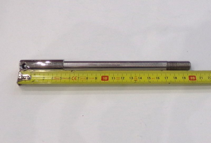 Ośka przedniego koła, 148 mm, nierdzewna/polerowana, Jawa 90-photo3