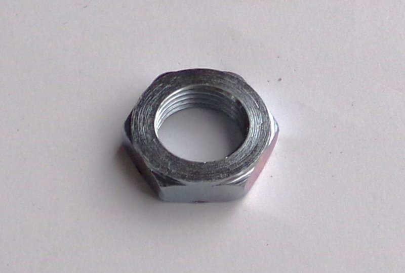 Nakrętka sworznia zębatki koła, M18x1,5mm, ocynk, Jawa 90-photo1