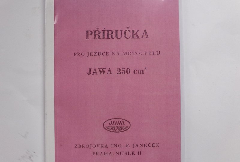 Podręcznik motocyklisty Jawa 250 Special - J.CZESKI, format A4, 104 strony-photo1