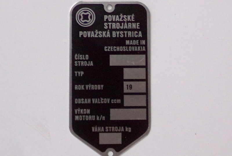 Tabliczka znamionowa, Jawa 90-photo1