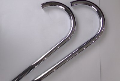 Kolanka wydechu, chrom, CZ 250 SPORT