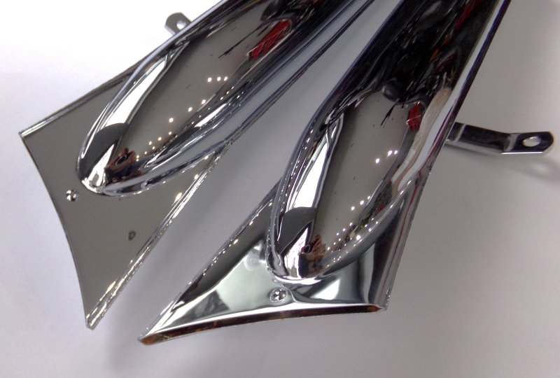 Tłumiki wydechu, chrom, CZ 250 SPORT-photo3