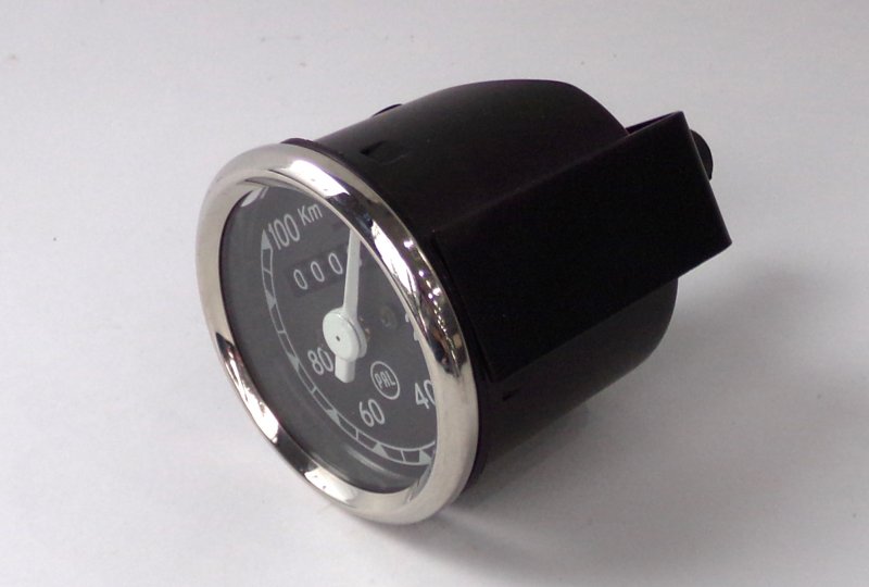 Licznik 0-100 km/h, cyferblat czarno-biały, PAL, CZ 125/150, CZ 501-photo2