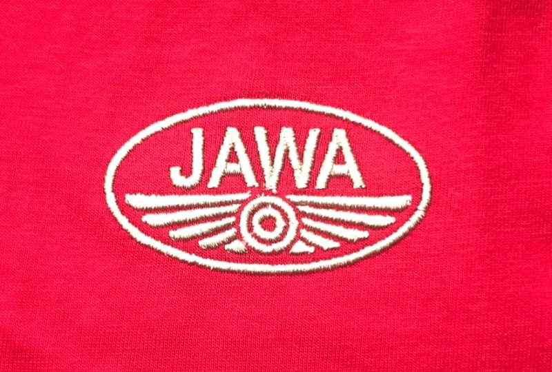 Koszulka czerwona z logo JAWA, rozmiar XL-photo2