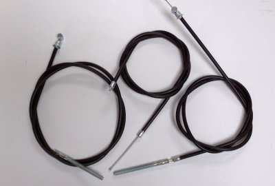 Komplet 3 linek, czarne, teflon, Jawa 250/350 Perak, Ogar