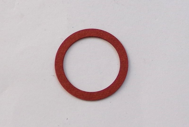 Podkładka uszczelniająca śrubę filtra oleju, 26x34x0,8 mm, fibrowa, Jawa 500 OHC-photo1