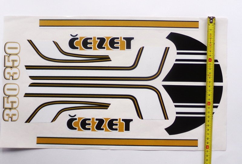 Naklejki czarno-złote, CZ 350-photo3