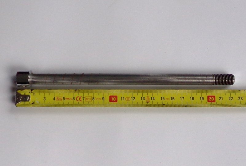 Ośka tylnego koła, 210 mm, chrom, Jawa 90-photo5