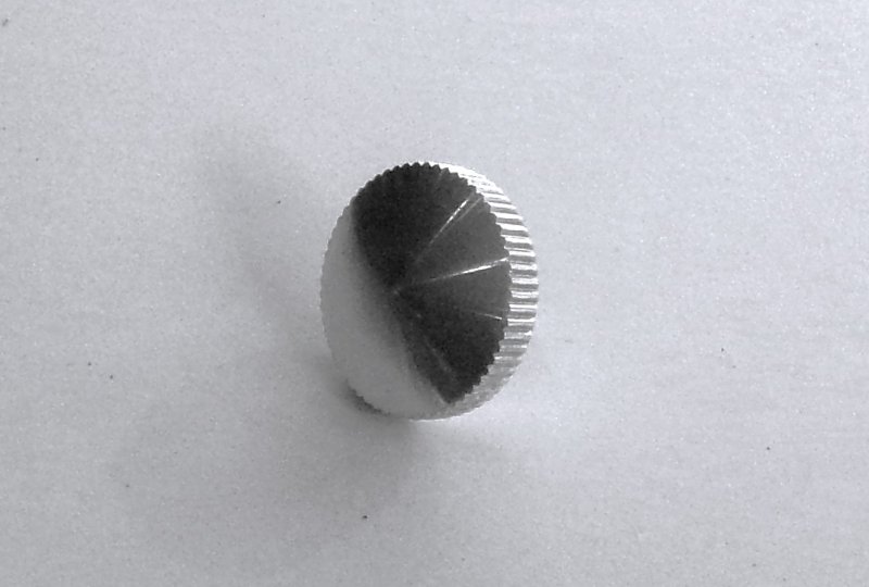 Śruba ramki lampy przedniej, aluminium, Jawa 1956----photo1