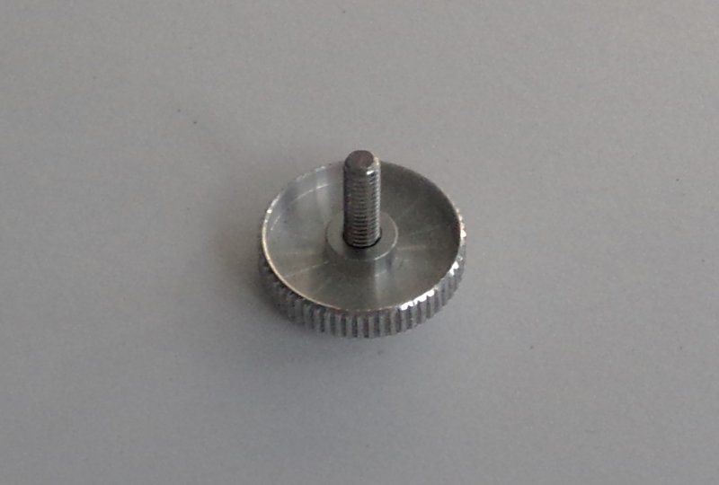 Śruba ramki lampy przedniej, aluminium, Jawa 1956----photo2
