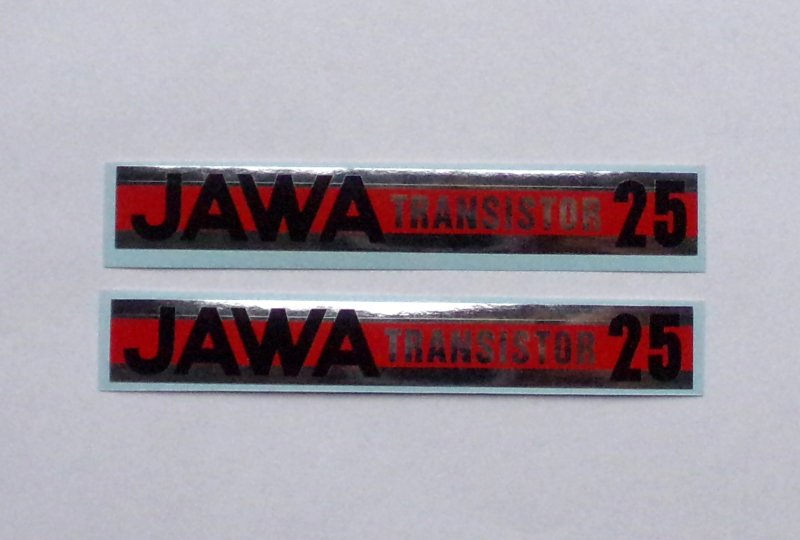 Naklejki JAWA TRANSISTOR 25, 2 sztuki-photo1
