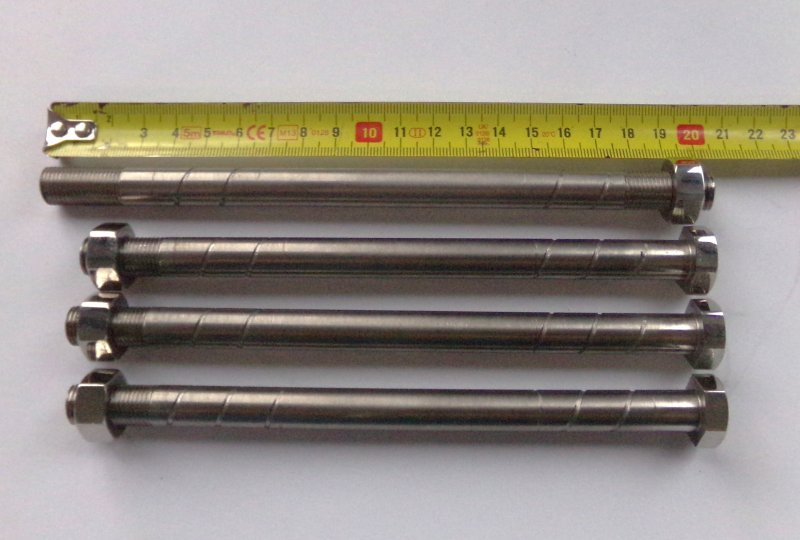 Ośki przedniego zawieszenia, 4 szt., nierdzewne/polerowane, CZ 175, 250 SPORT-photo4