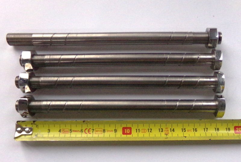 Ośki przedniego zawieszenia, 4 szt., nierdzewne/polerowane, CZ 175, 250 SPORT-photo5