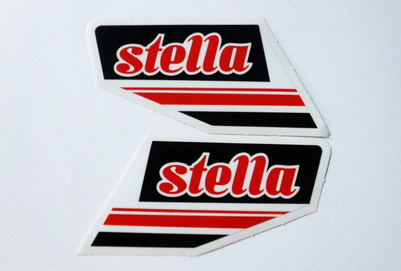 Naklejki, czerwone, 2 sztuki, STELLA-photo1