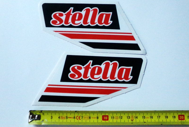 Naklejki, czerwone, 2 sztuki, STELLA-photo2