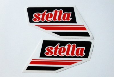 Naklejki, czerwone, 2 sztuki, STELLA