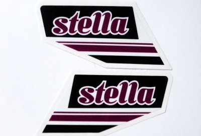 Naklejki, fioletowe, 2 sztuki, STELLA