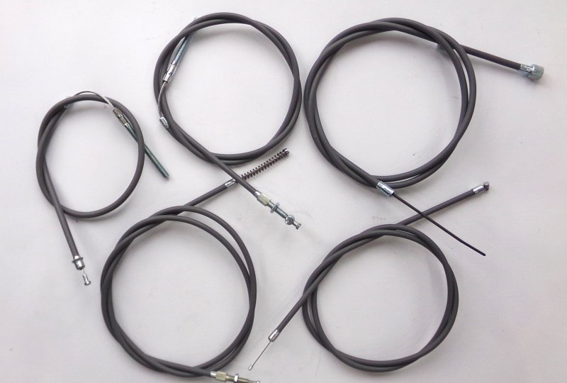 Komplet 5 linek, szare, Jawa 50 typ 20 wysoka kierownica-photo1