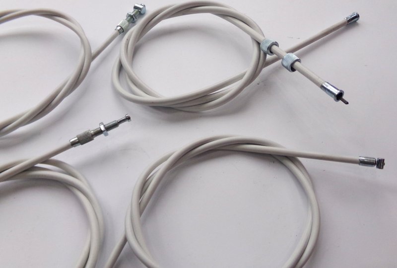 Komplet 5 linek, białe, Jawa 50 typ 20  wysoka kierownica-photo3