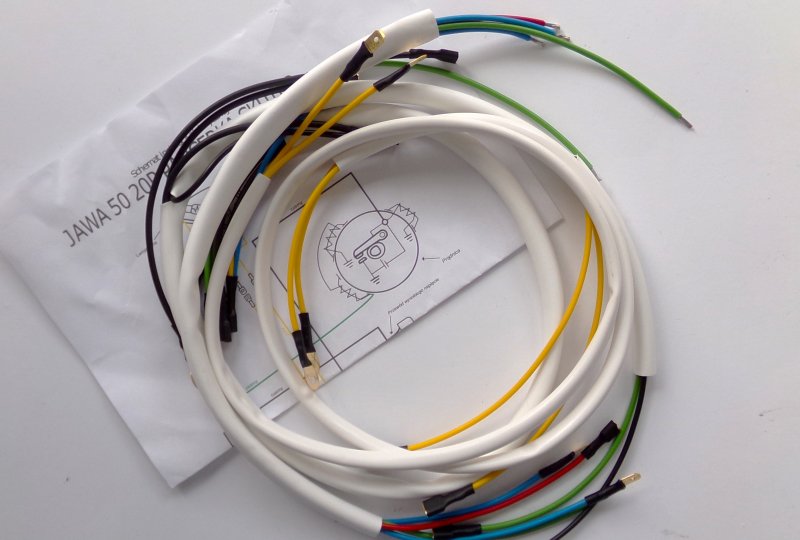Instalacja elektryczna, kolor biały, Jawa 50 typ 20-photo1