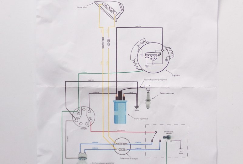 Instalacja elektryczna, kolor biały, Jawa 50 typ 20-photo4