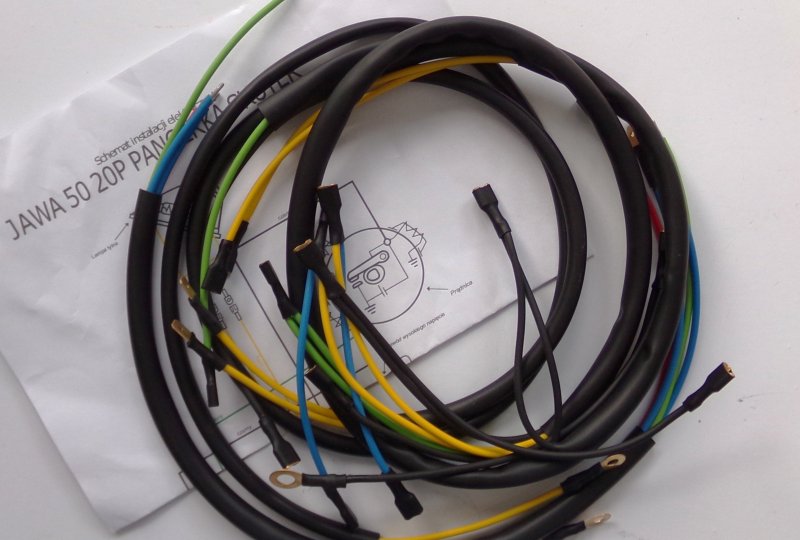 Instalacja elektryczna, kolor czarny, Jawa 50 typ 20-photo1