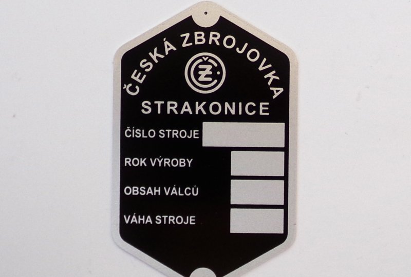 Tabliczka znamionowa, CZ 125/150 C-photo1